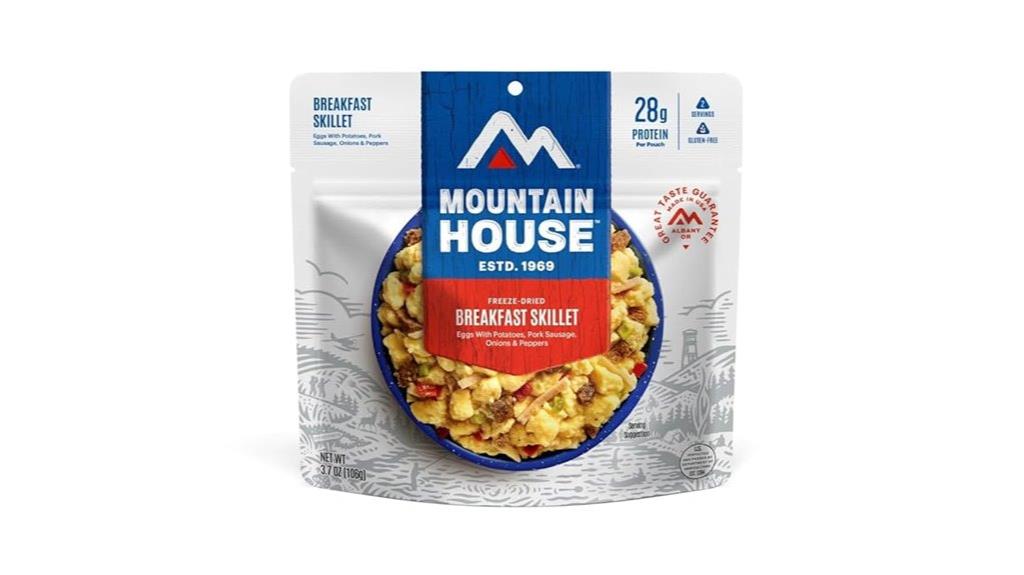 gluten free freeze dried breakfast