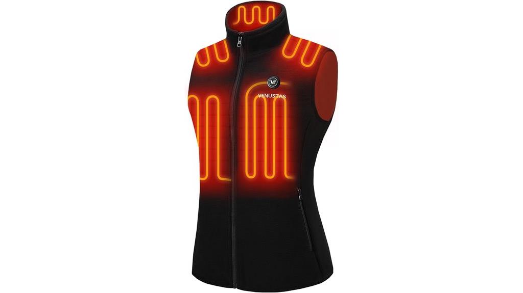heated fleece vest for women