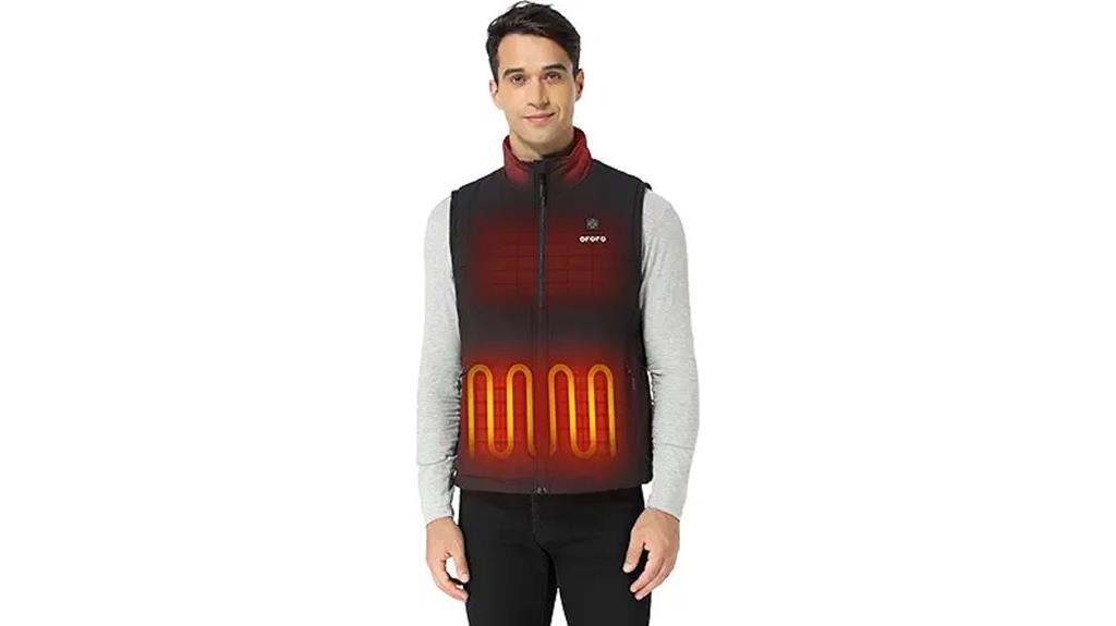 heated quilted vest battery