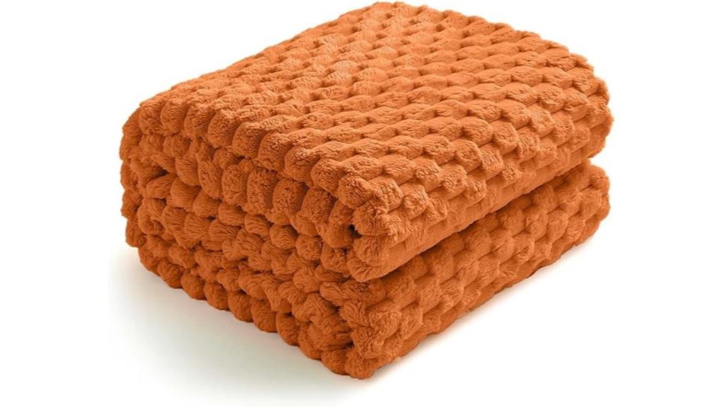 hexagon jacquard fleece throw