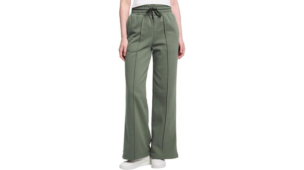 high waisted fleece sweatpants