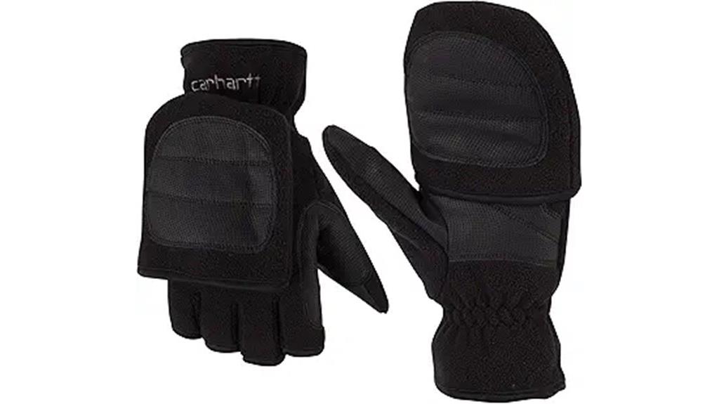 hunting camo fleece mittens