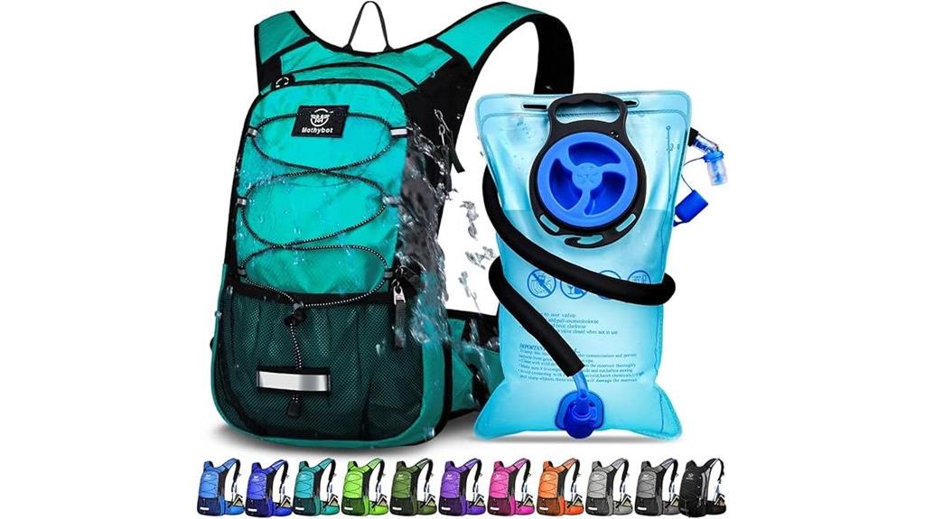 hydration backpack with insulation