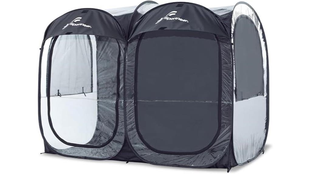 instant pop up transparent shelter