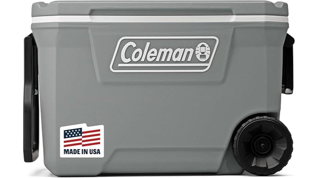 insulated portable rolling cooler