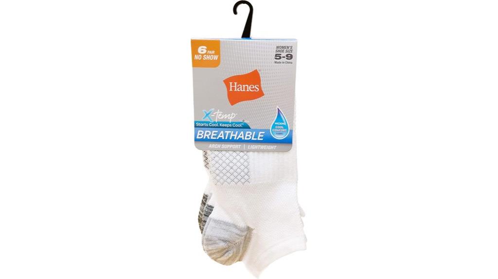 lightweight breathable no show socks