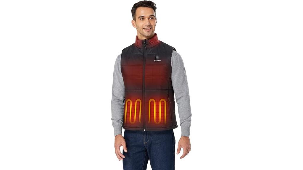 lightweight heated vest battery