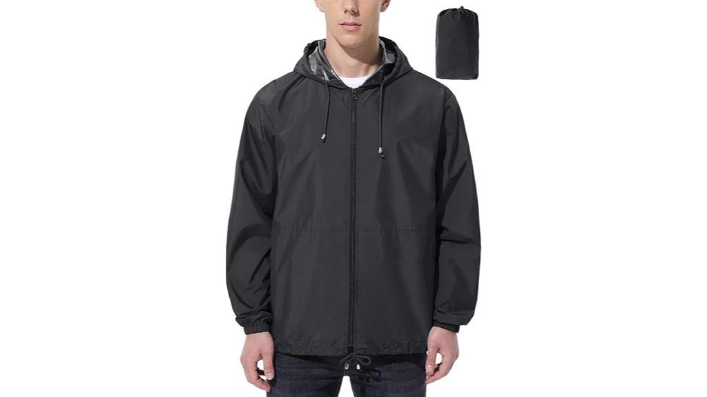 lightweight packable rain jacket