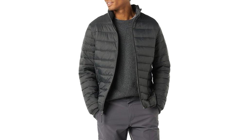 lightweight water resistant puffer jacket
