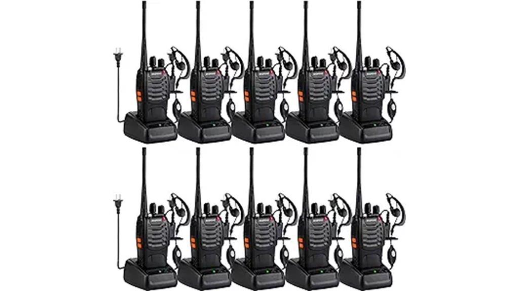 long range rechargeable walkie talkies