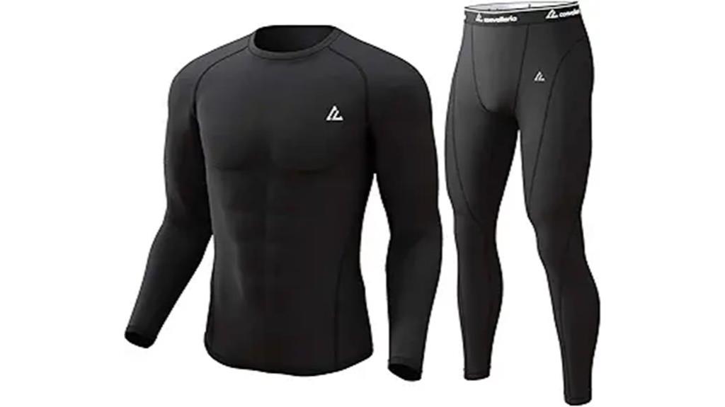 men s fleece lined long johns