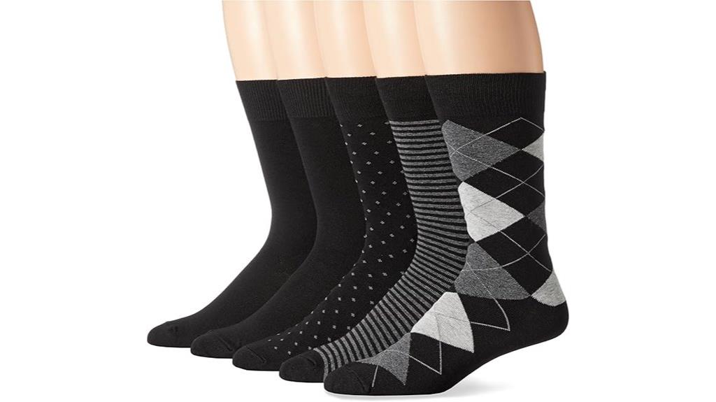 men s patterned dress socks