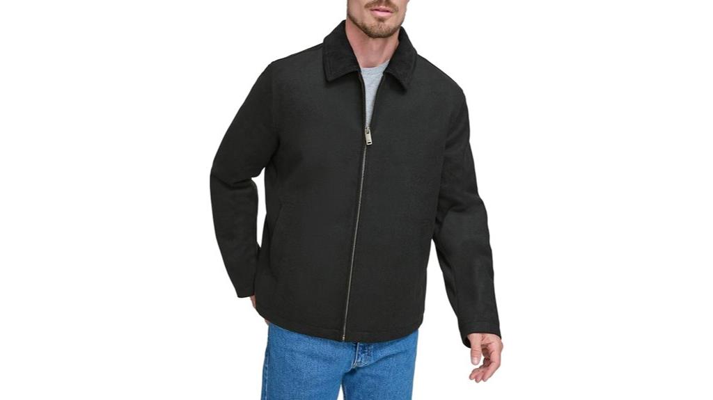 mens zip up wool jacket