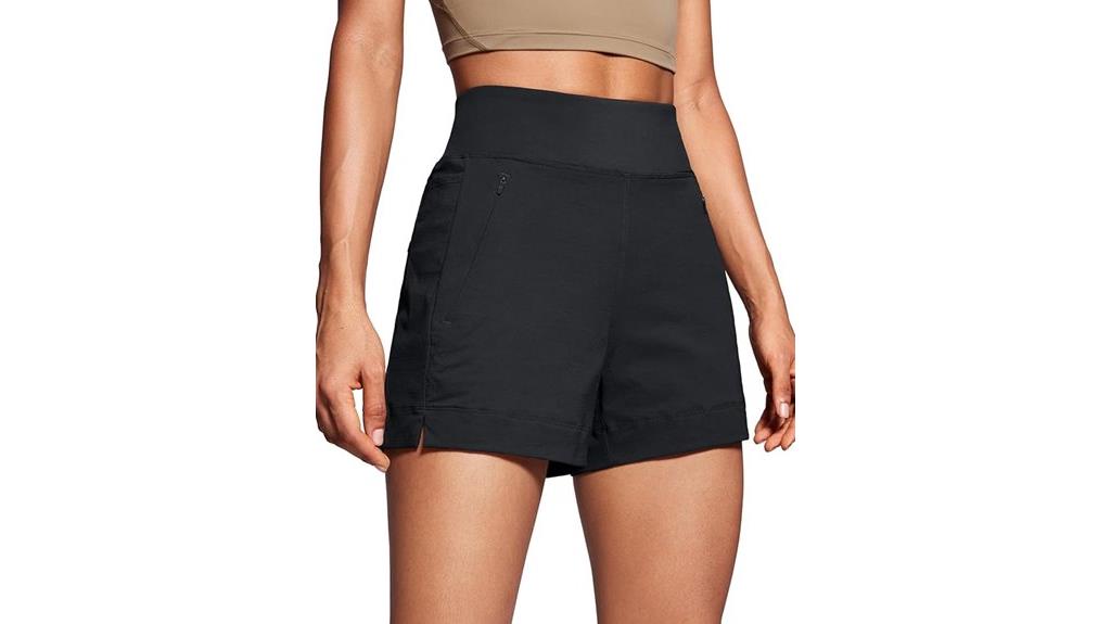 mid rise hiking shorts