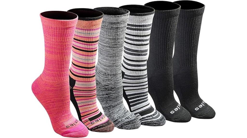 moisture control crew socks