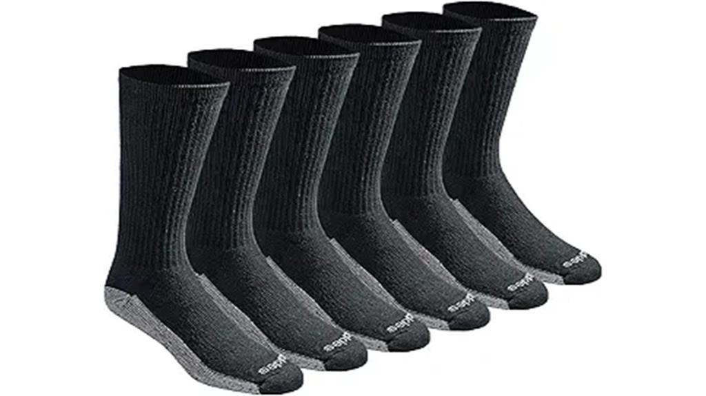 moisture control crew socks