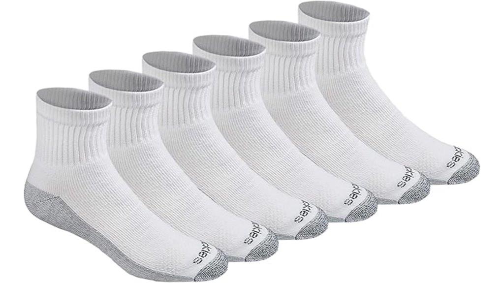 moisture control quarter socks