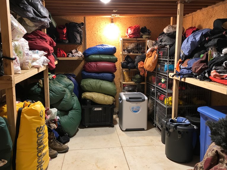 mold prevention for storage