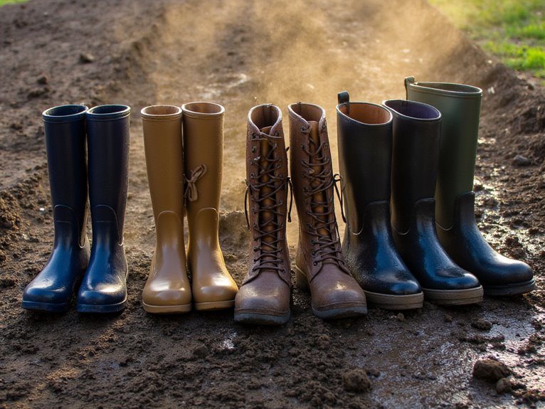 mud resistant waterproof footwear