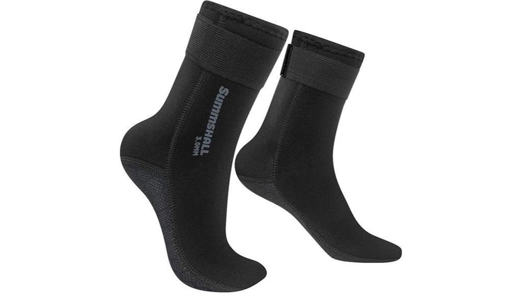 thumbnail image 2 of Neoprene Socks Black L Size (40-41), Adjustable Snug Fit 2 of 12