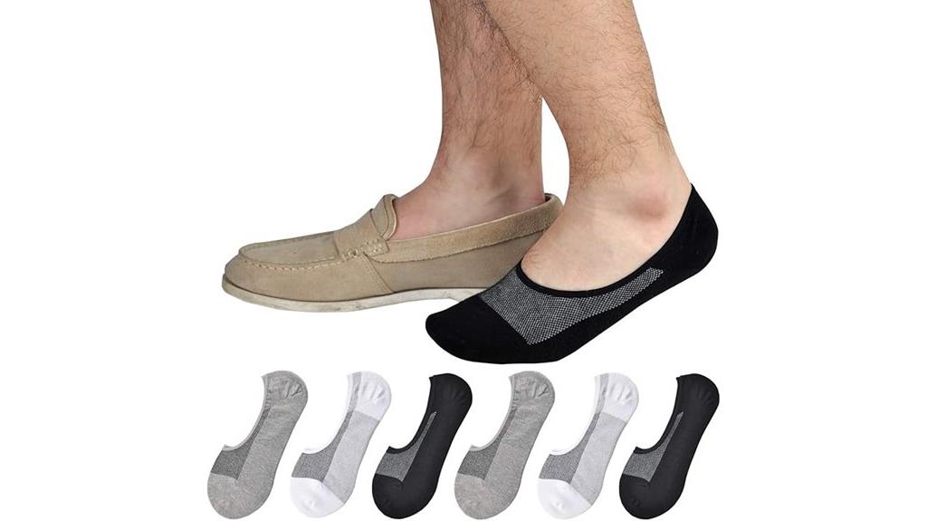 non slip men s no show socks