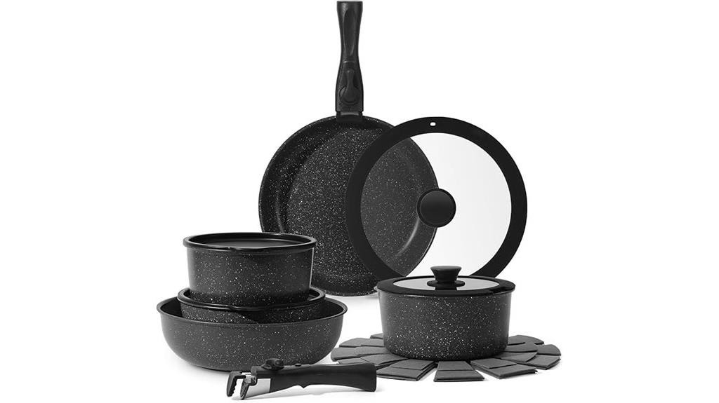 non stick cookware with handles