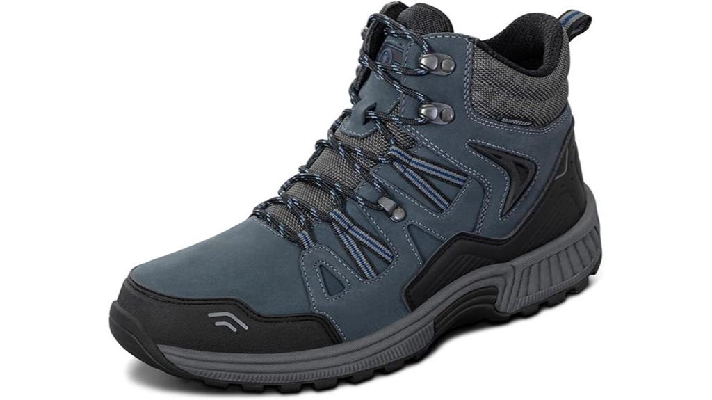orthopedic leather hiking boots