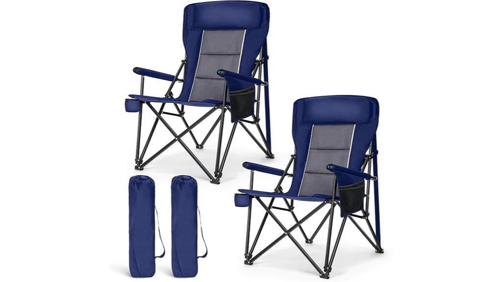 oversized camping chairs set