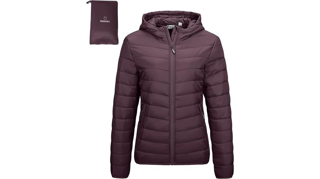 packable lightweight puffer jacket