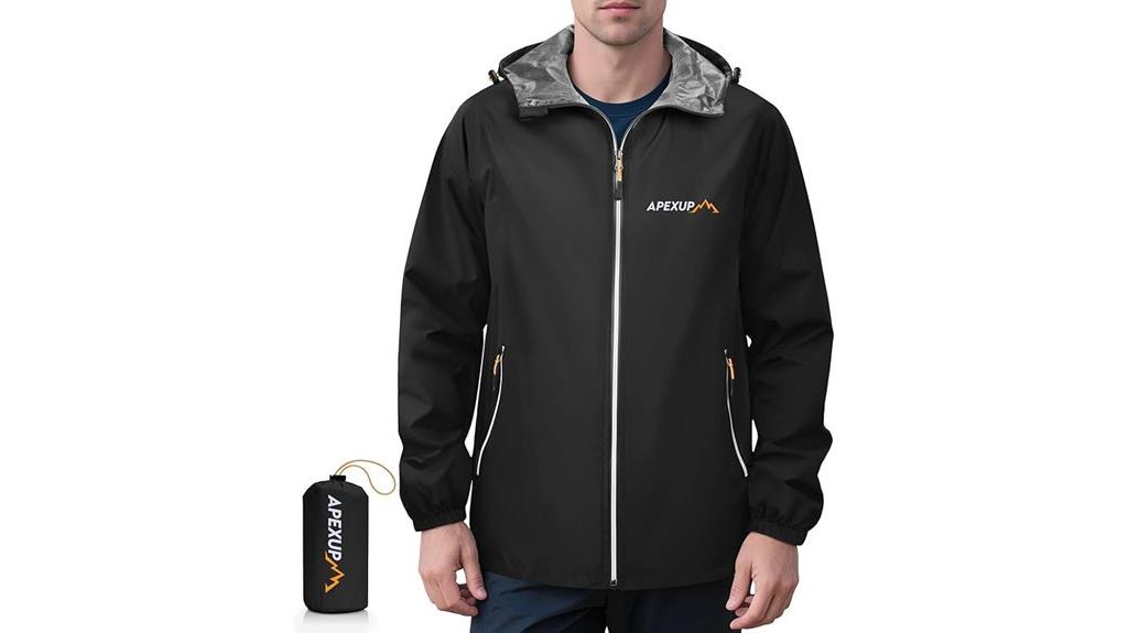 packable men s rain jacket