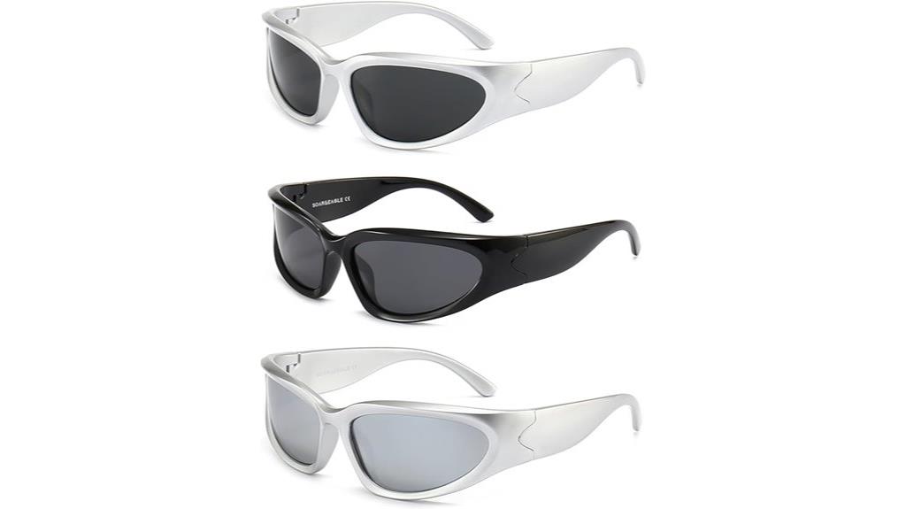 polarized wrap around sunglasses pack