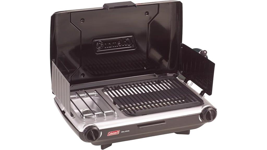 portable dual burner camping stove