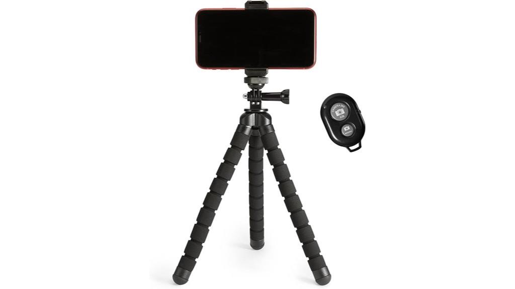 portable flexible tripod remote