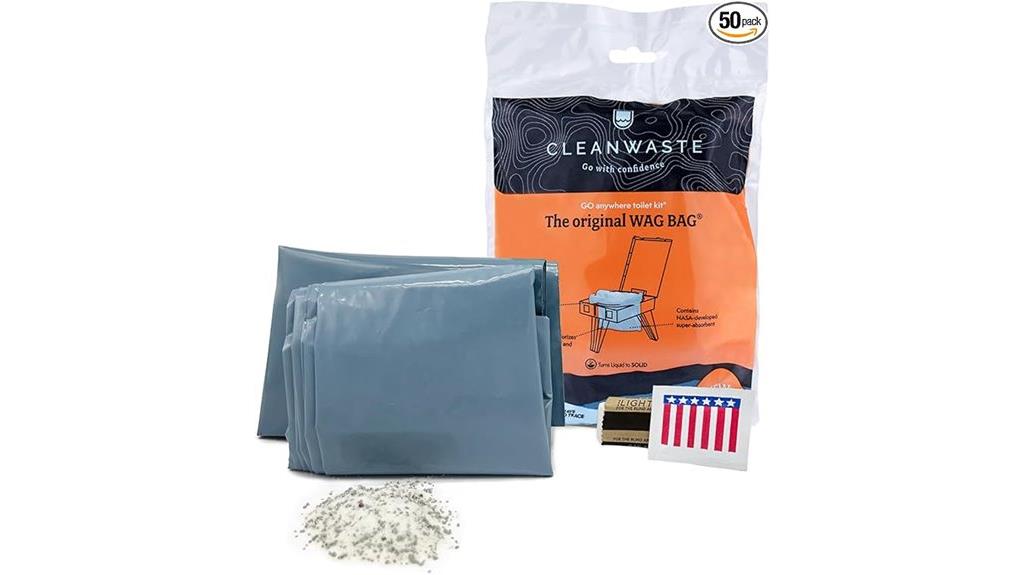 portable toilet waste bags