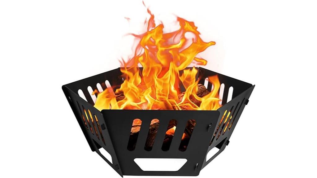 portable wood burning fire pit