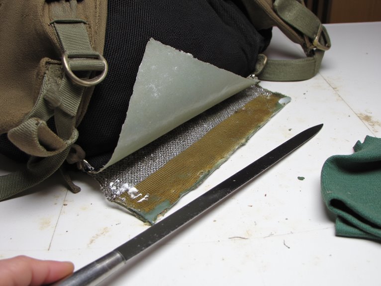 preventing backpack fabric separation