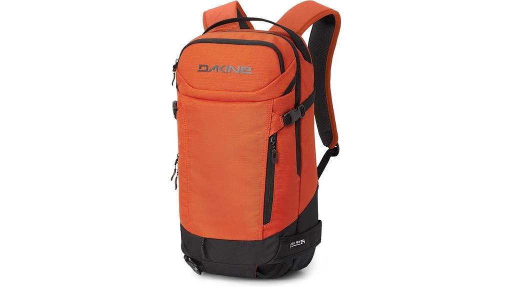 pumpkin colored backpack 24l