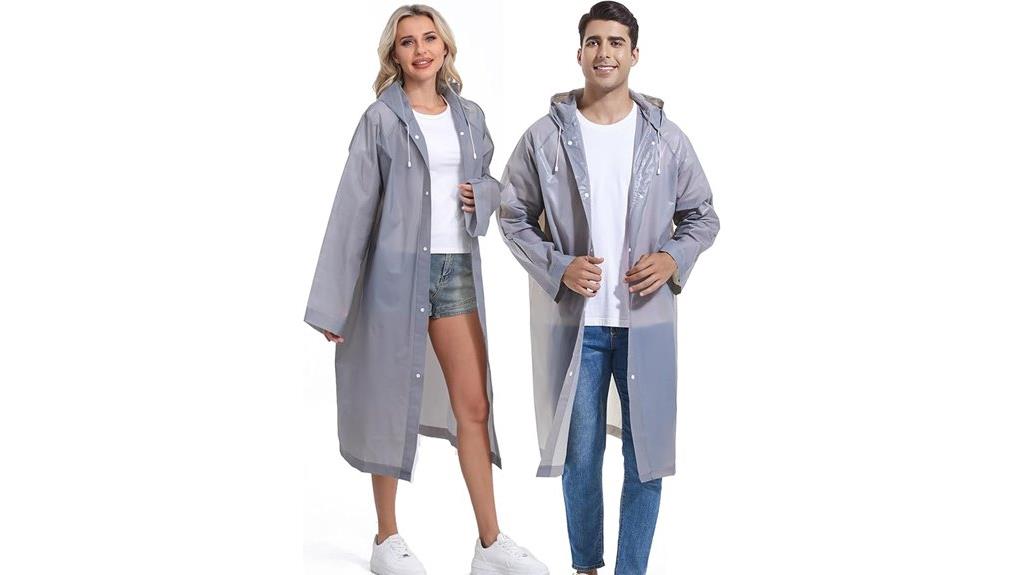 reusable rain coats