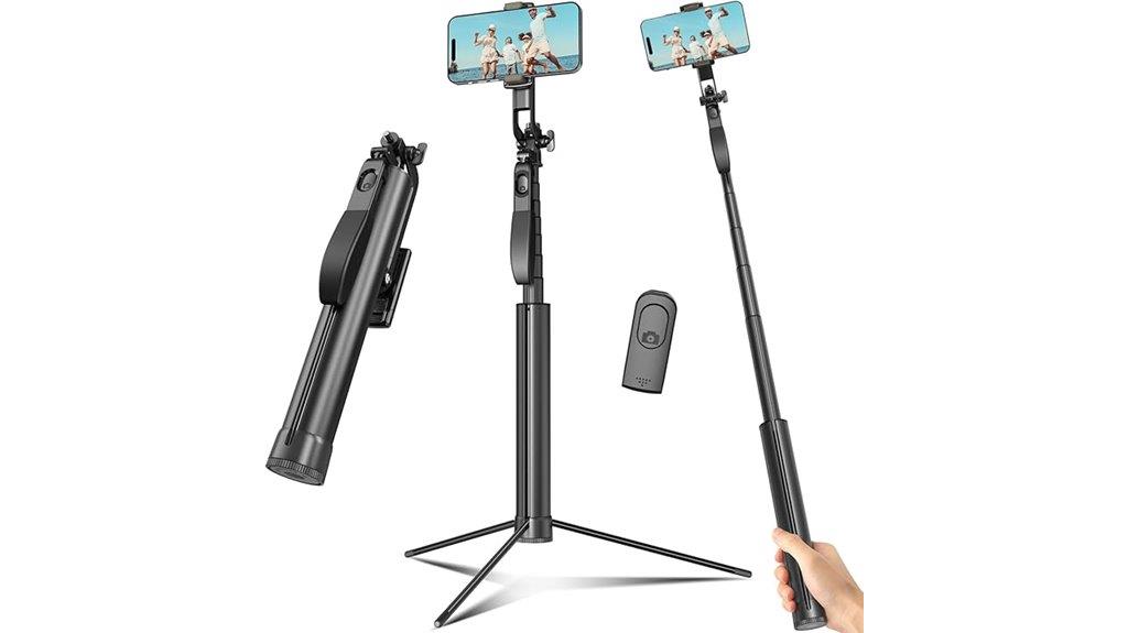 selfie stick tripod remote