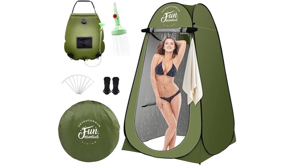 solar shower tent kit