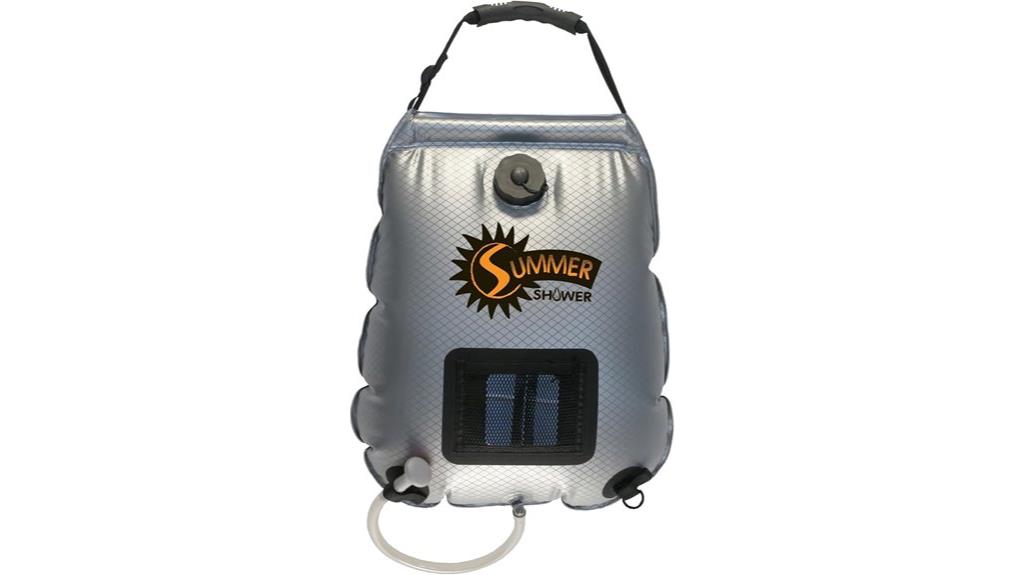 solar shower with mirror