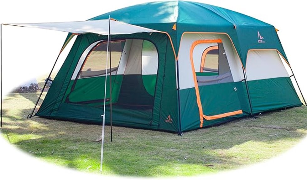 spacious tent for families
