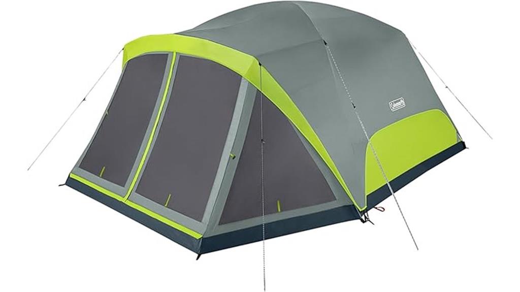 spacious tent with porch
