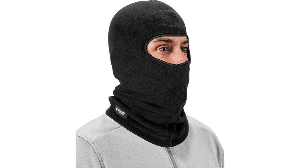 thermal black fleece balaclava