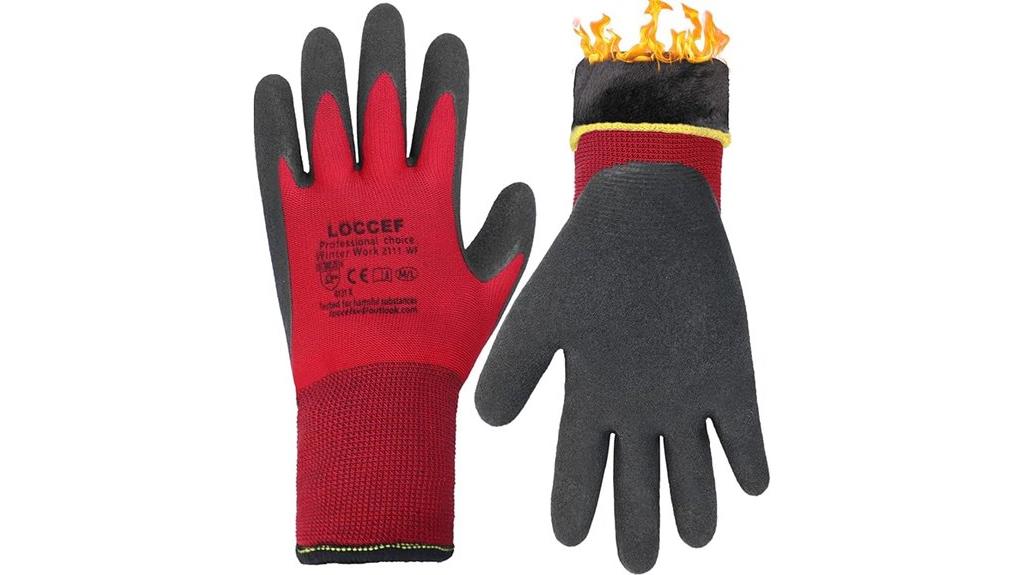 thermal insulated work gloves