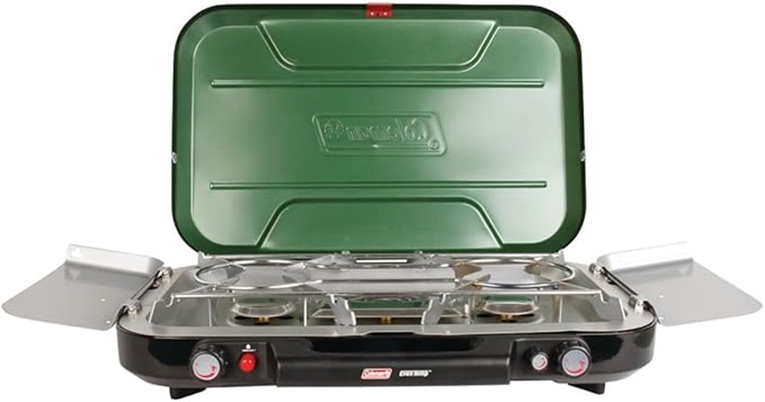 three burner propane camping stove