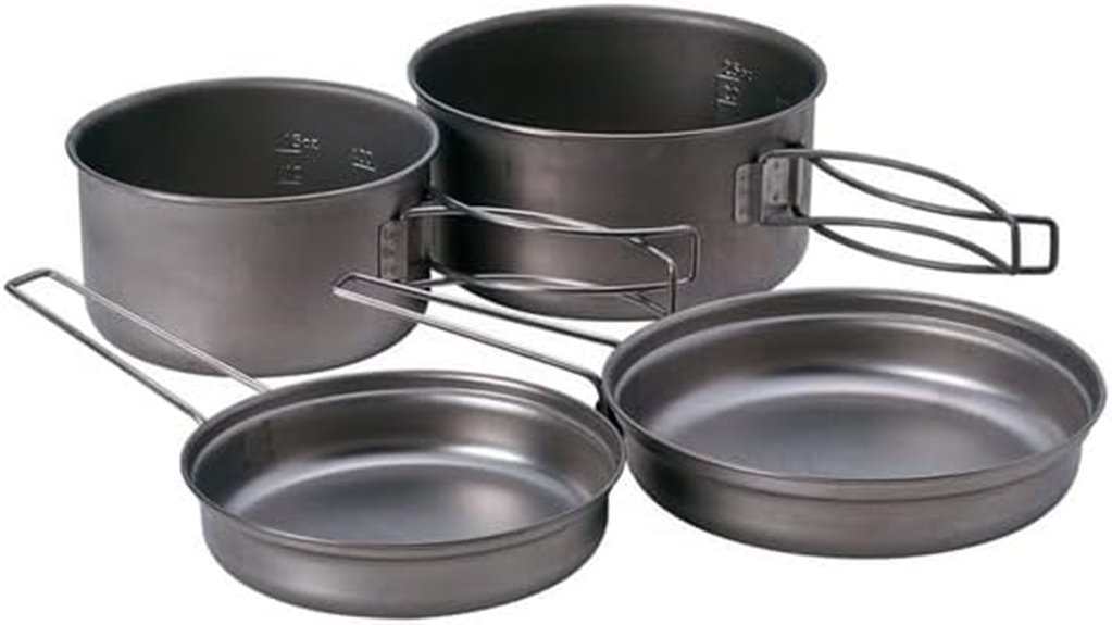 titanium camping cook set