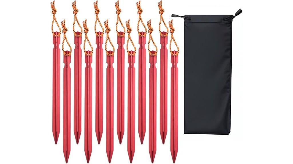 ultralight aluminum tent stakes