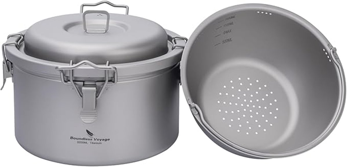 ultralight titanium rice cooker