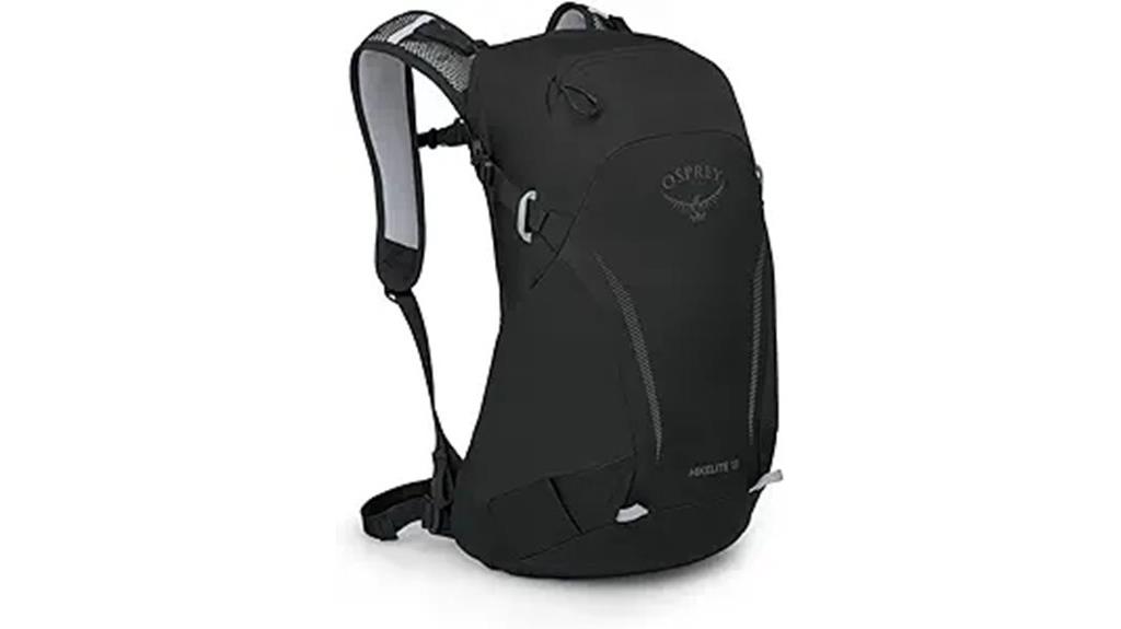 unisex black hiking backpack